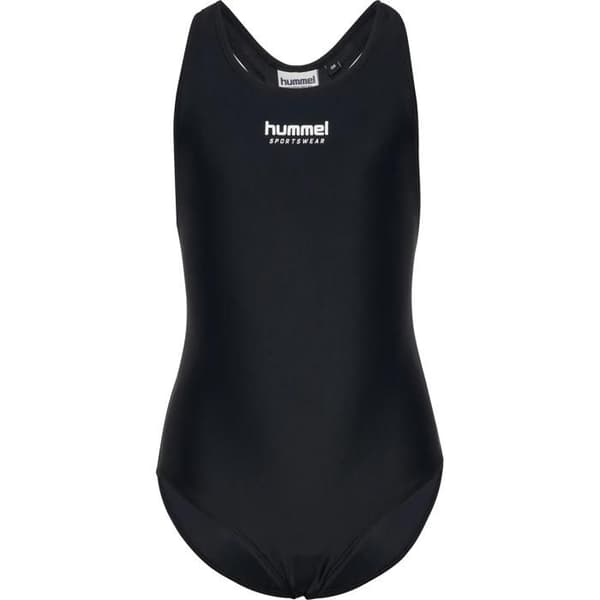 Hummel Solid baddräkt för flickor - svart svart 12 år