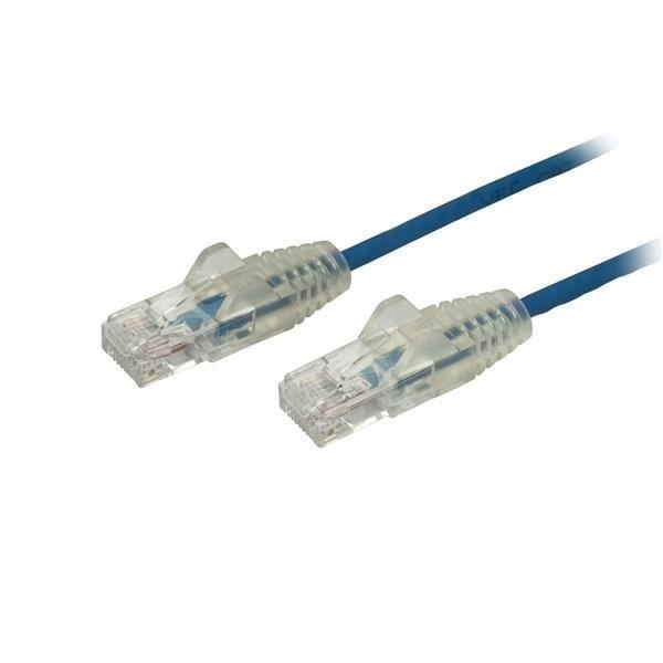 StarTech 1m RJ45 Cat6 Ethernet nätverkskabel - blå (kabel - blå slimmad CAT6 patchkabel 1m) - N6PAT100CMBLS