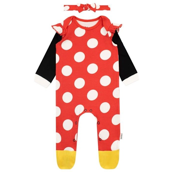 Sovsäck - mysigt - Disney sovsäck - Sovdräkt och pannbandsset - Minnie Mouse - Baby Girl Röd 6-9 månader