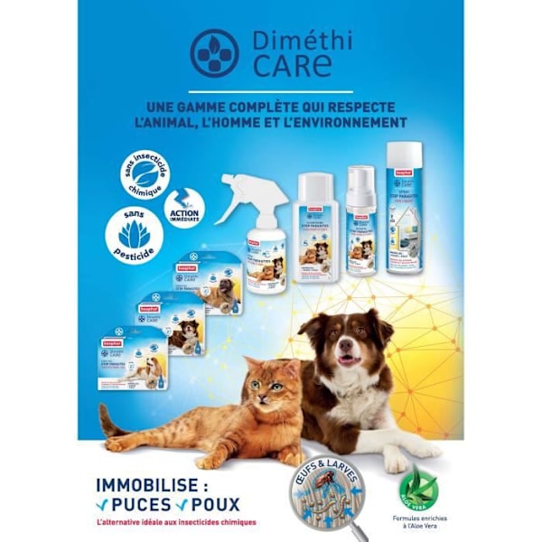 Beaphar Dimethicare Pipettes Stop Parasites Dog (15-30 kg) 3ml x 6 enheter