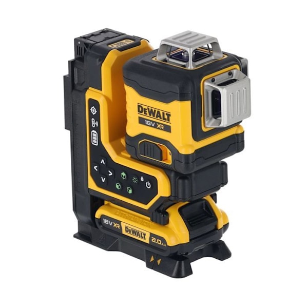 Multilinje laser nivå 3 x 360° med grønn stråle og fjernkontroll - Leveres i T-STAK eske - DEWALT - DCLE34035D1-QW