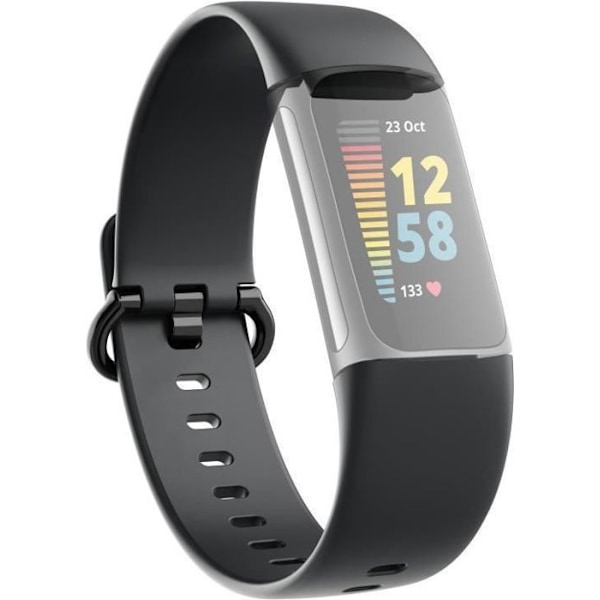 Hama - 00086251 - Fitbit Charge Watch Armband 5-22 mm - Justerbar - TPU - Spänne i rostfritt stål - Svart