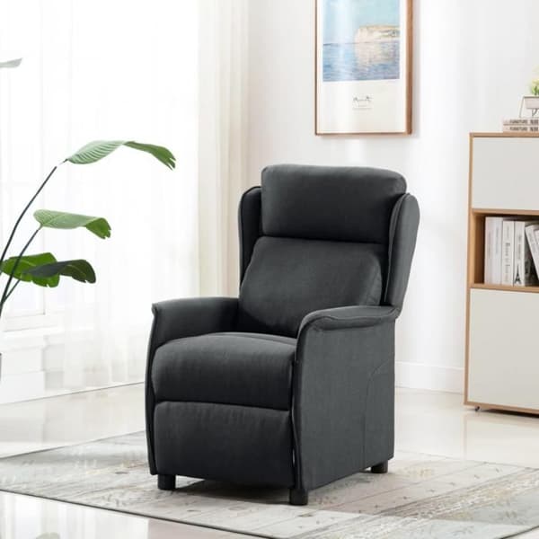 Mörkgrå massagefåtölj