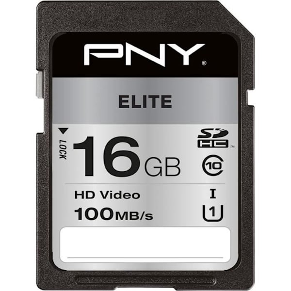 PNY Elite C10 U1 16GB SD-minneskort