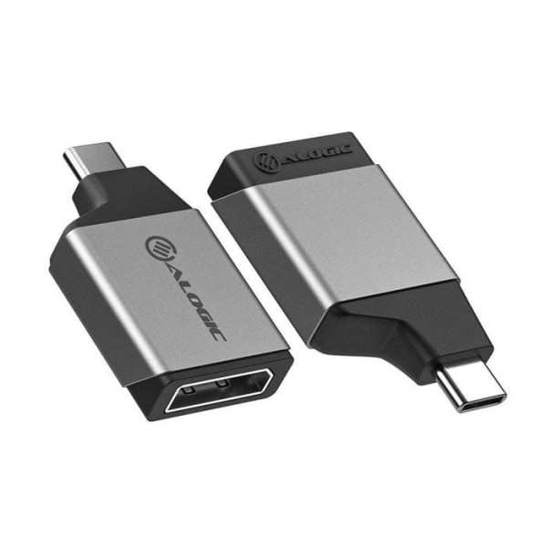 Adapter - wifi-antenn - 3g Alogic - ULCDPMN-SGR - Ultra MINI USB-C (männlich) auf Displayport (weiblich) Adapter grå