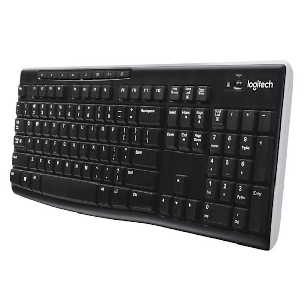 Tangentbord - Trådlöst - Logitech - K270 - AZERTY - Svart