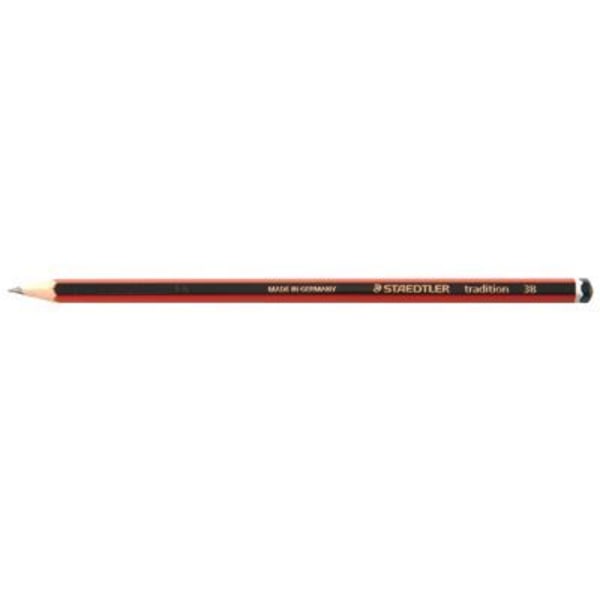 Färgpennor - STAEDTLER - Tradition 3B - Förpackning med 12 - Grafit - Idealisk för skolan och kontoret Grafit