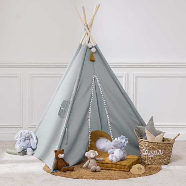 Barn Tipi Wapi 120x120x160cm blå - Atmosphera Inredningsdesigner Blå