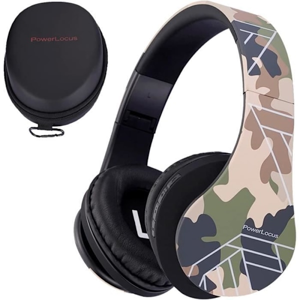 Bluetooth-hörlurar för barn - POWERLOCUS - P2 - Volymbegränsning 85dB - Fällbara - Bekväma