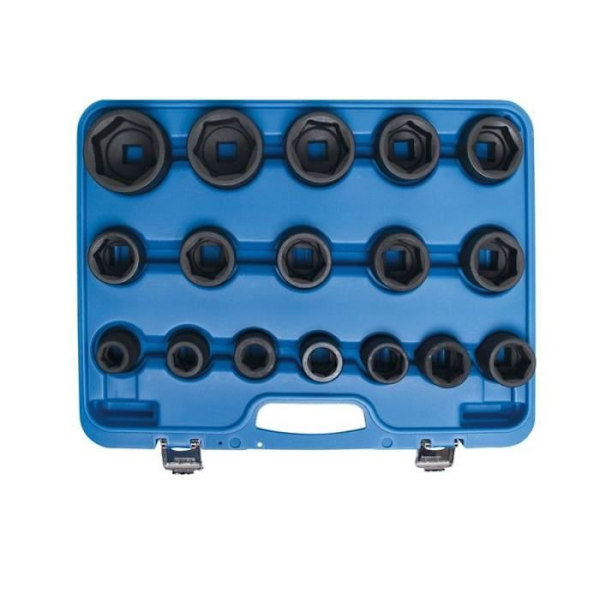 Slaghylsa set 20 mm (3/4") 19 - 55 mm 17 stycken
