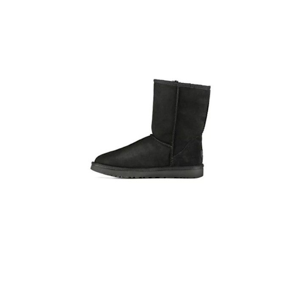 Stövlar - UGG - Classic Short II - Läder - Platt - Hög - Fläck- och vattentålig Svart 36