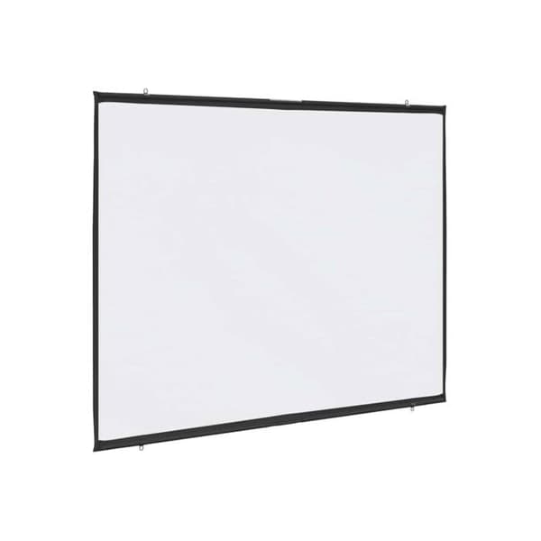 Väggmonterad projektionsduk - vidaXL - 84 tum - 4:3 - Polyester - Matt vit - 176x138 cm - Väggmontering - Bärbar