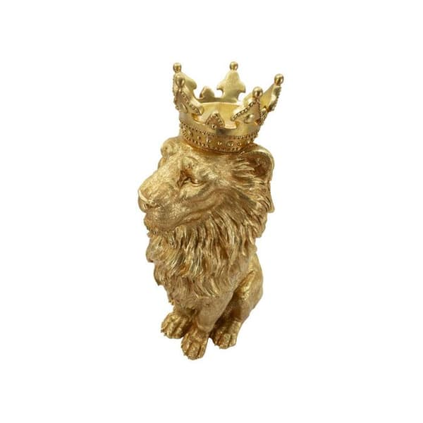 Staty Kung Lejon "Shant" 74cm Guld