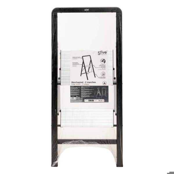 Grå aluminiumstege 2 steg H83cm - 5 five simply smart Grå