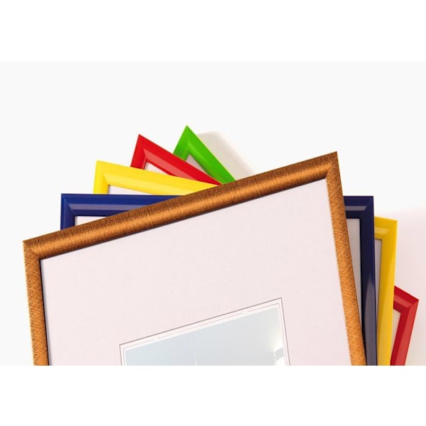 Walther design fot Rahmen - KV130L3 - Blå fot Rahmen 21 x 29,7 cm (DIN A4) Paket med 3, New Lifestyle plastfot Rahmen