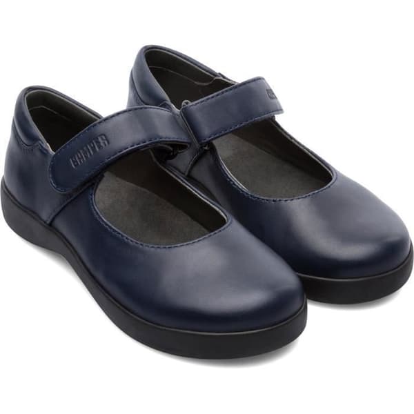 Barnballerina - CAMPER - Spiral Comet 80356-031 - Läder - Mörkblå - Gummisula Blå 27