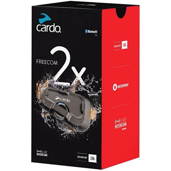 CARDO - Motorcykelintercom - FREECOM2 X SOLO Svart