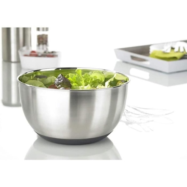 Salladssnurra - EMSA - D: 26,5 cm - 4,5 L - Rostfritt stål - Halkfri bas Pengar