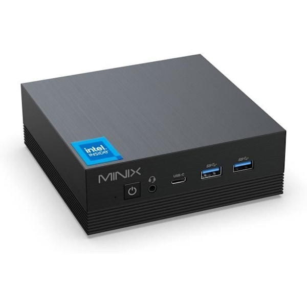 MINIX PC Z100-Aero, Intel 12:e generation N100, 16 GB DDR4, 512 GB PCIe 3.0 X1 NVMe SSD Windows 11 Pro PC, Trippelskärm 4K/1 GB + 2,5'