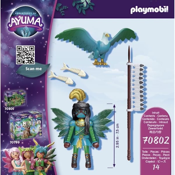 PLAYMOBIL - 70802 - AYUMA - Riddarfe med favoritdjur - Adventures of Ayuma Flerfärgad