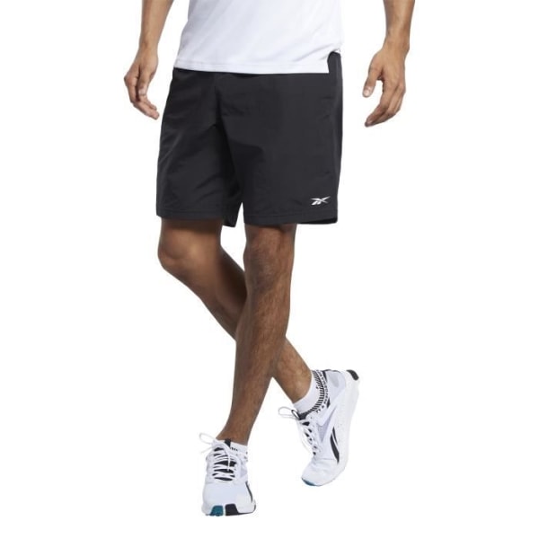 Reebok Training Essentials Utility Fitness Shorts för män - Svart - Andas - Lämplig för väg Svart jag