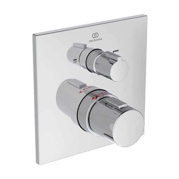 Idealisk standard - A7522AA - Ceratherm C100 Individuell inbyggd termostatblandare med avledare för badkar/dusch