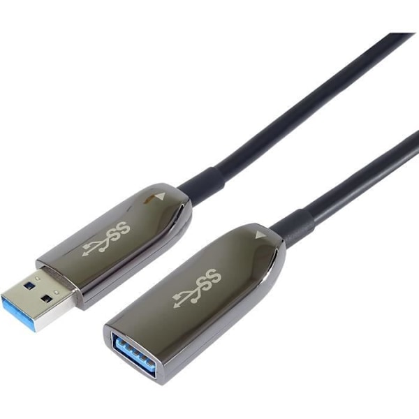 USB 3.0 Förlängningskabel - PremiumCord - AOC - 30 m - SuperSpeed 5 Gbit/s - Glasfiber