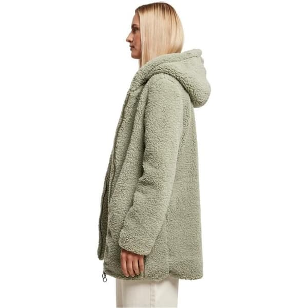 Dams polarjacka Urban Classics Sherpa - grön grön S