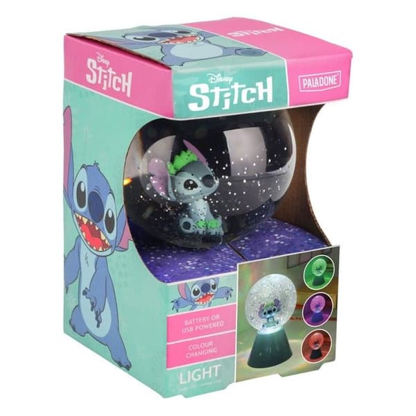 Lampe Paladone Stitch Glitterboll blå