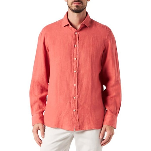 Skjorta - Hackett london skjorta - HM308175-238 - Garment Dye Ln KS Business Shirt för män Röd XS