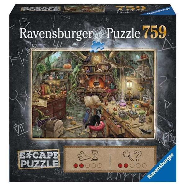 Ravensburger Space Puzzle 759 bitar - Häxans kök - Barn - Livsscen - Brun kastanj