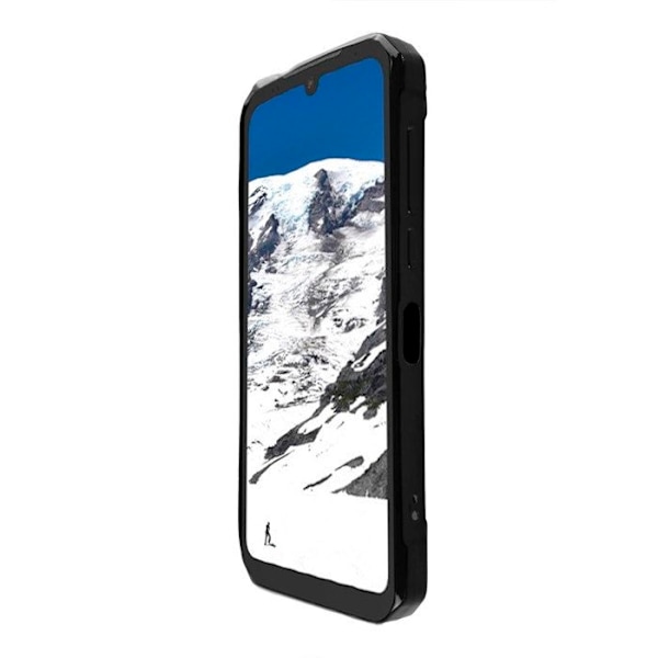 Silikonskal i TPU för Doogee S86 Pro, stöttåligt fodral, lätt och flexibelt – svart färg Svart