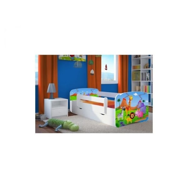 Kocot Kids Vit safarisäng utan låda, utan madrass 180/80 Babydreams - 5903271924752 Vit