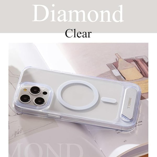 Skal för iPhone 15 Pro - Torras Pstand - Transparent transparent