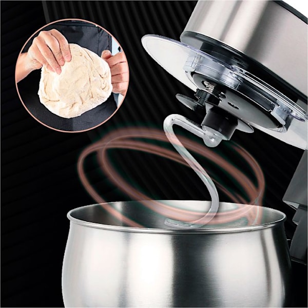 Robot Culinaire - Camry - 4223 - 2000W - 5 Liter - 6 Hastigheter SILVER