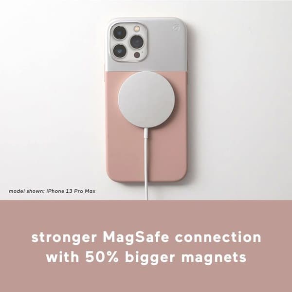 Mobilskydd - ATOM STUDIOS - iPhone 13 - Silikon - Rosa - Härdat glas ingår Ros