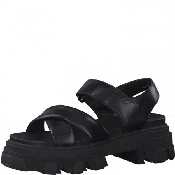 Marco Tozzi Barefoot Sandal - 2-2-28786-28 - Damsklackad sandal, svart, 37 EU Svart 37