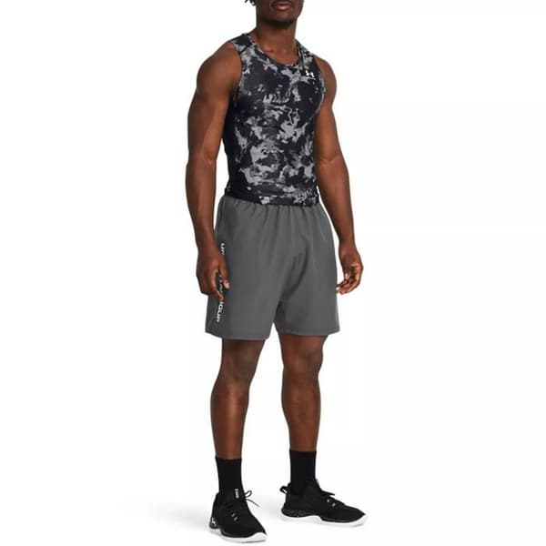 Under Armour Tech Woven Wordmark Short grått och vitt XS