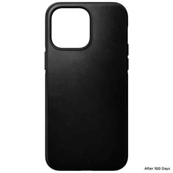 Coque - Nomad - Modern Horween - Kompatibel med MagSafe - iPhone 14 Pro Max - Svart Läder Svart