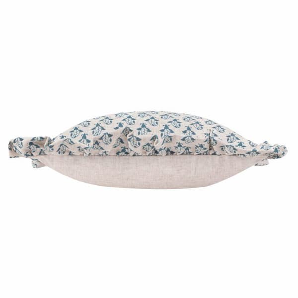 Kuddfodral - LBLOCK/CC2/LIBL - Tryckt - Lin/Blå - 45x45cm Lin/Blå