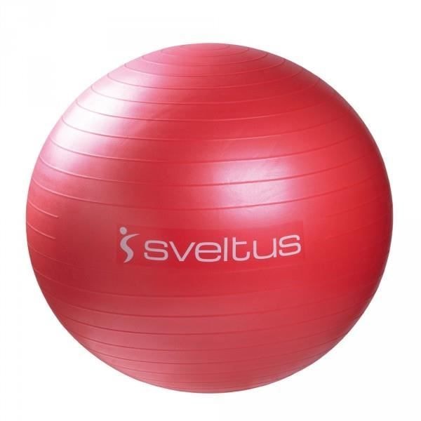 SVELTUS Röd Gymboll - Diameter 65 cm - Anti-explosion PVC - Fitness