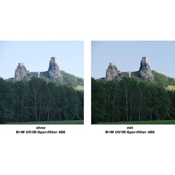 UV-IR Cut-filter - BW - 486 MRC Basic - 67mm - Blockerar UV och IR - Transparent och utan ytterligare exponering
