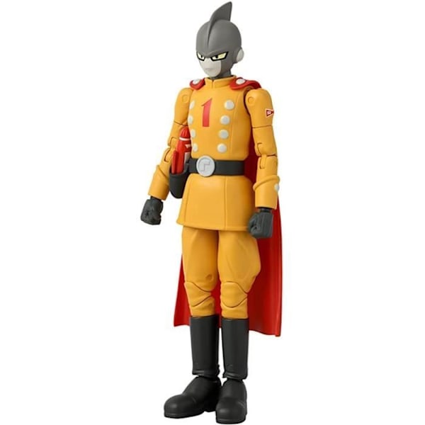 Dragon Ball Super Super Hero statyett - Dragon Star 17 cm - Gamma 1 - BANDAI gult och rött