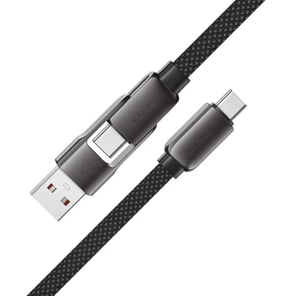 USB-C-kabel - ACEFAST - C13-04 - 1,2 m - 3 A - 480 Mbit/s Svart
