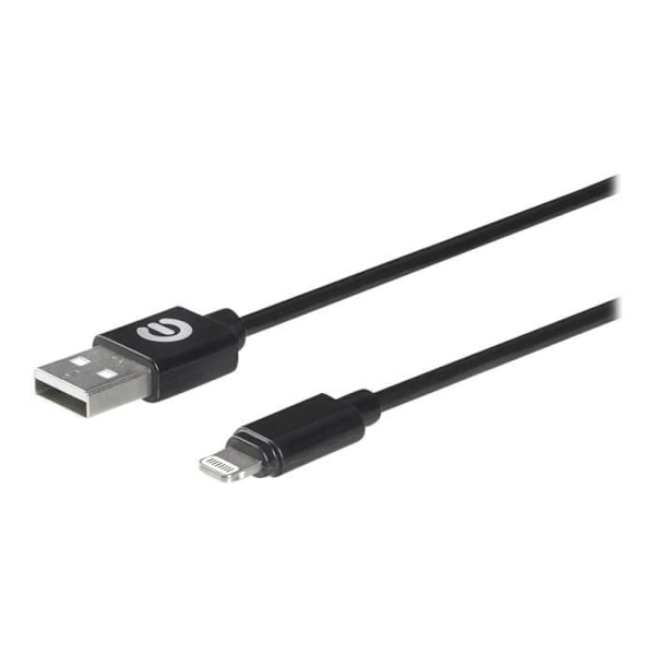 eSTUFF - Lightning-kabel - Lightning (M) till USB (M) - 1 m - svart - för Apple iPad-iPhone-iPod (Lightning)