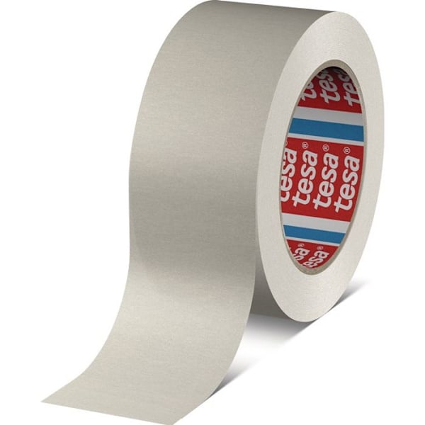 Föpackningstejp - TESA - 4713 - Krepapapper - Vit - 50 mm x 50 m