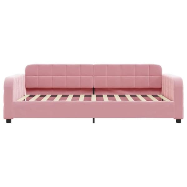 vidaXL Rosa vilstol 80x200 cm sammet 354054