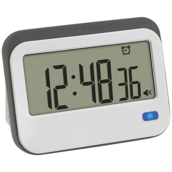 TFA Dostmann Digital Timer med Stoppuhr und Wecker Timer vit, grå digital Vit grå
