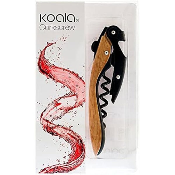 Korkskruv - KOALA - Koala High Tech - Trä och metall - 11,5 x 1,8 x 2,9 cm - Modern design kastanj