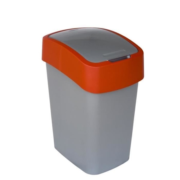 Flip Bin polypropen 25L röd och silver Grå